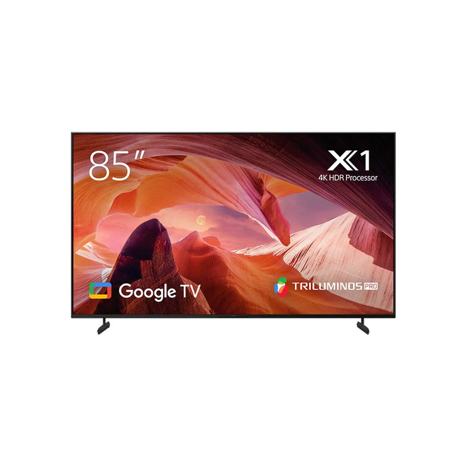 Big sound and more bass. Complementing the TVs slimness, our uniquely-shaped X-Balanced Speaker drives movies and music with clear sound 