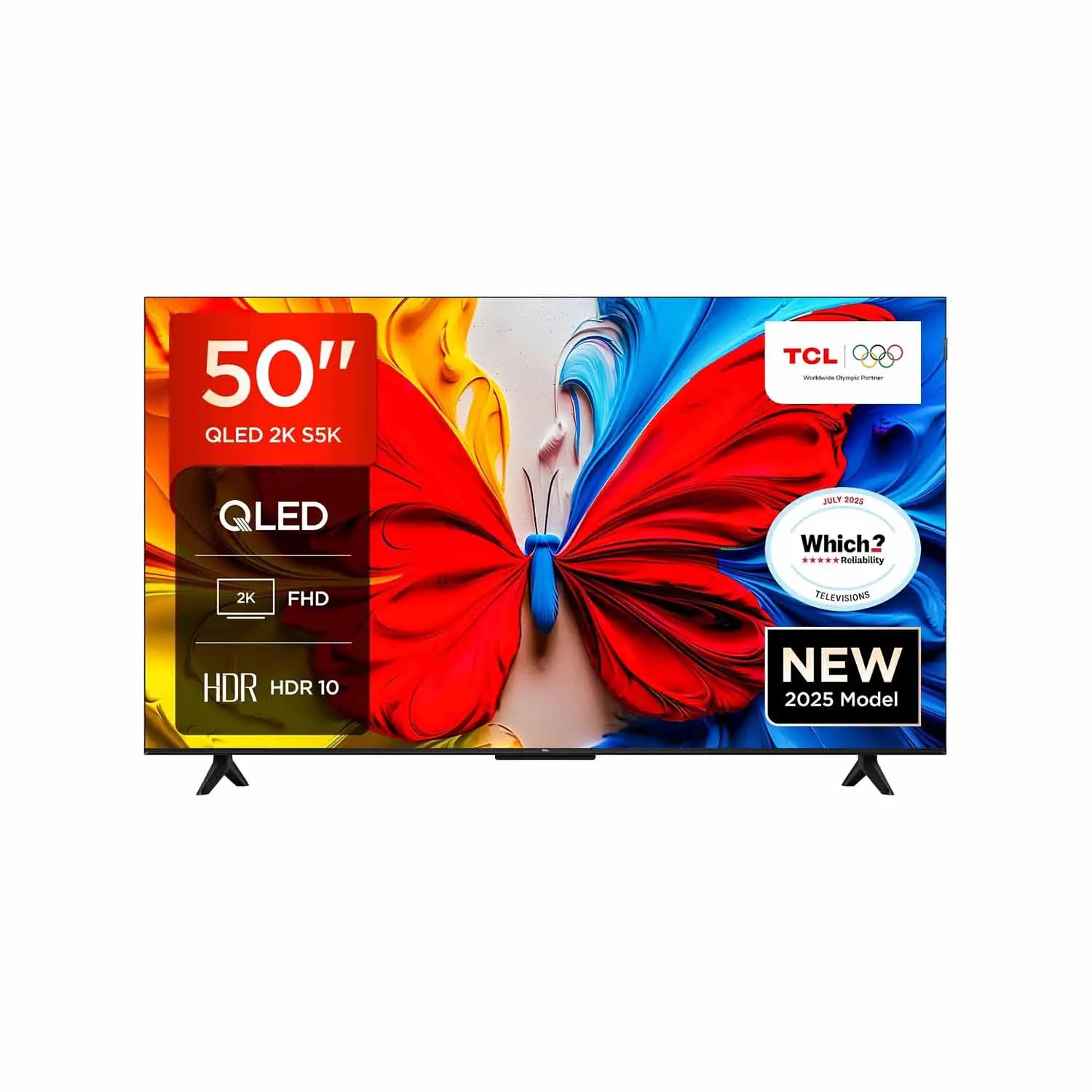 The TCL 50S5K FHD QLED Android TV (2025) is a compact 50- inch TV that excels in picture quality thanks to QLED technology.