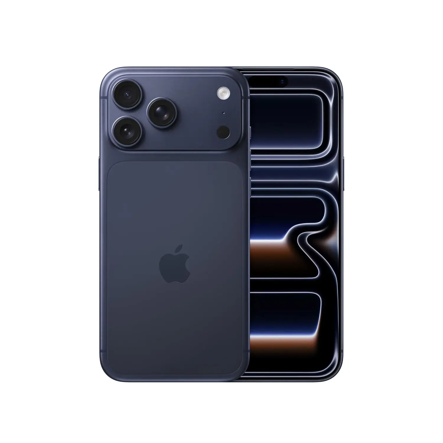 iPhone 17 Pro and iPhone 17 Pro Max are available in three beautiful new finishes — deep blue , cosmic orange, and silver. 
