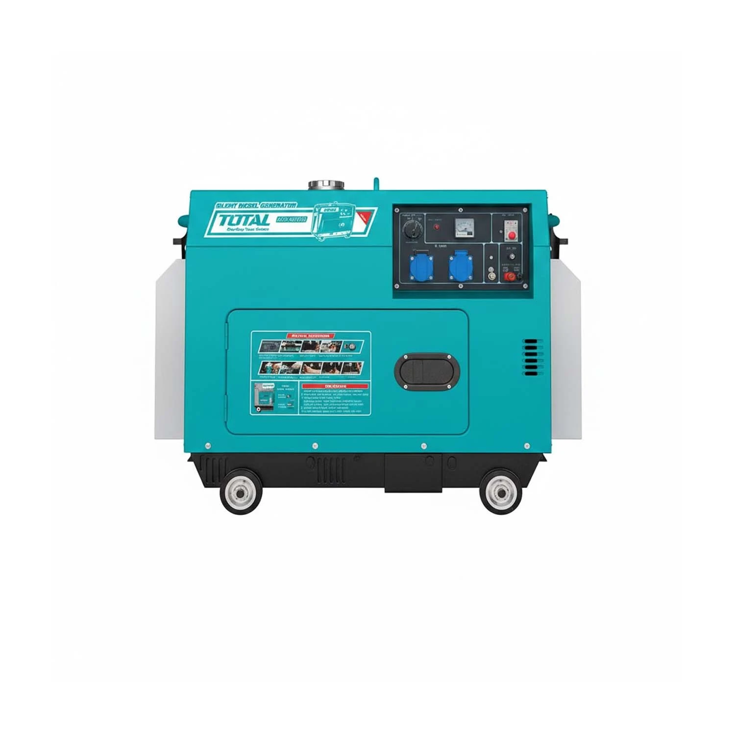 TOTAL Groupe TP2500032 Diesel Generator is a versatile and powerful three-phase power station designed to meet the demands of professional job sites, events, and commercial applications.