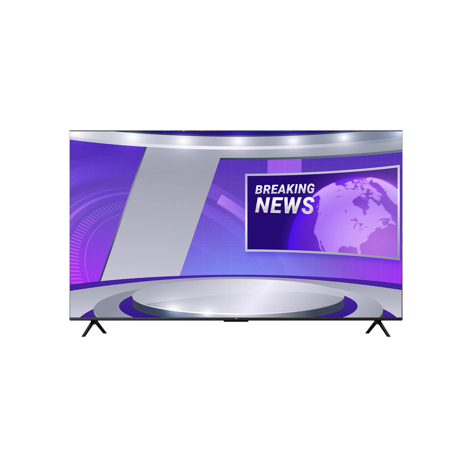 TCL T.V 55" 4K LED UHD SMART/GOOGLE FLAT DVB-T2 R - 55V6D