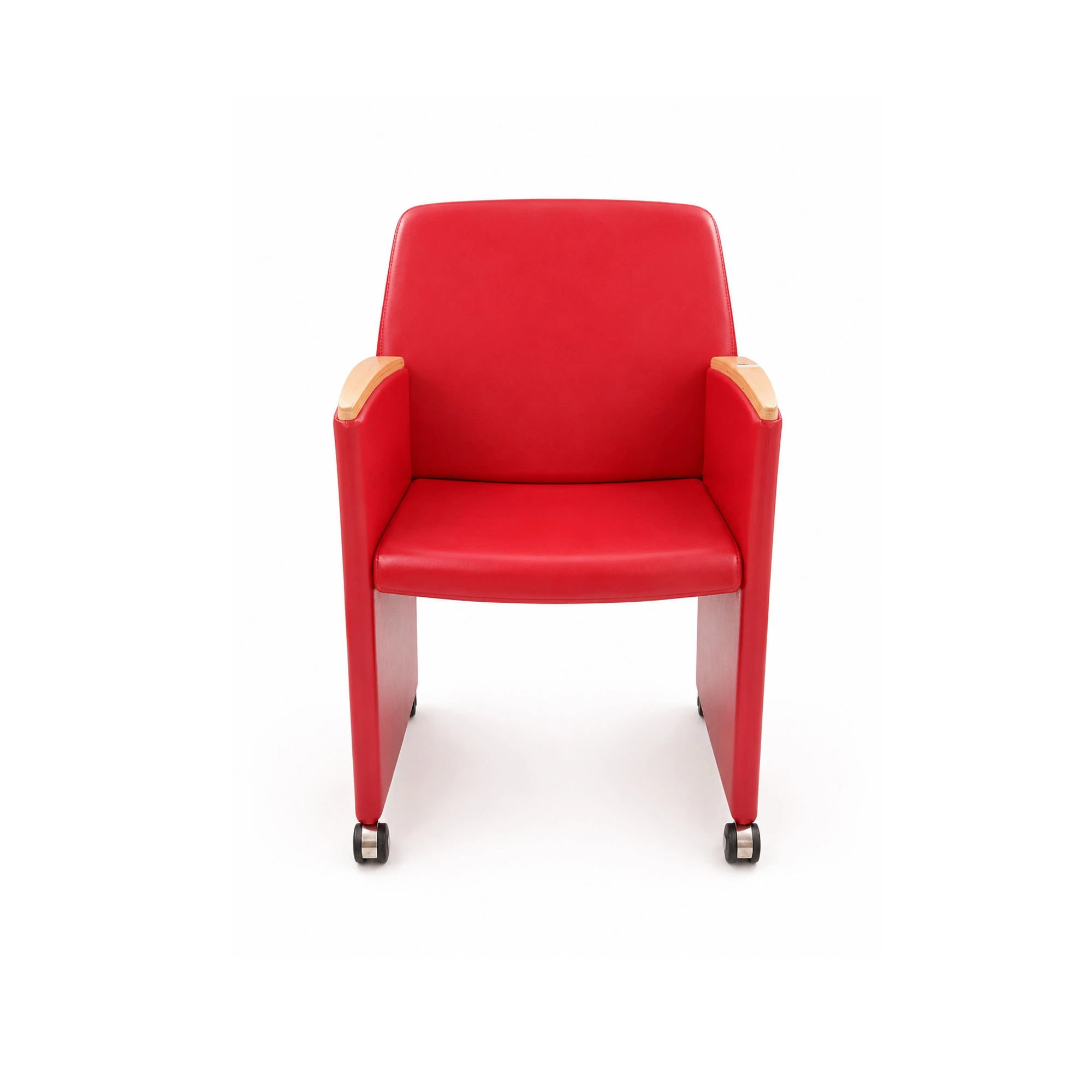 CHAISE PLIABLE S/TABLE PU R- SF608 ROUGE -V